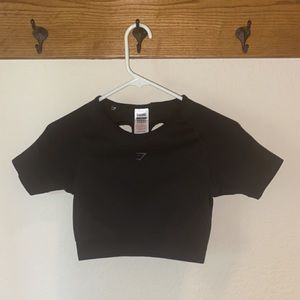 Black Gymshark Crop Top